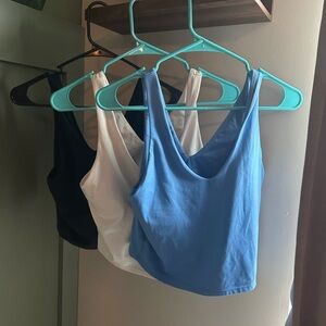 All in Motion Women's Tank Tops - Black, White, Blue